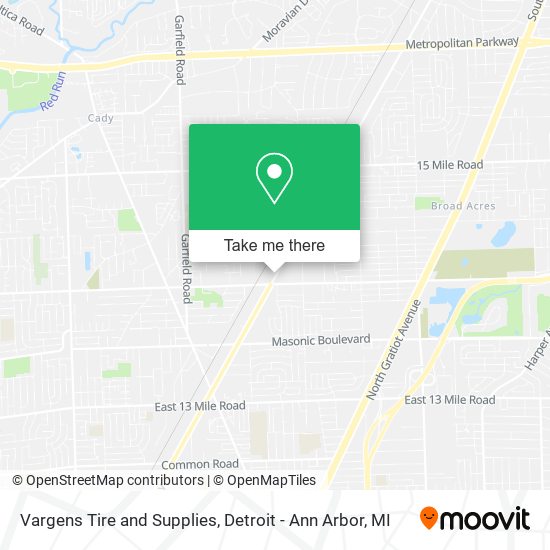Mapa de Vargens Tire and Supplies