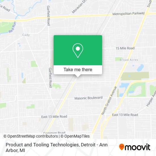 Product and Tooling Technologies map