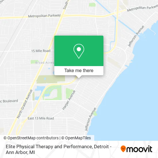 Elite Physical Therapy and Performance map