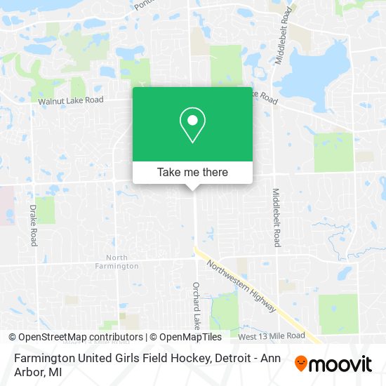 Farmington United Girls Field Hockey map