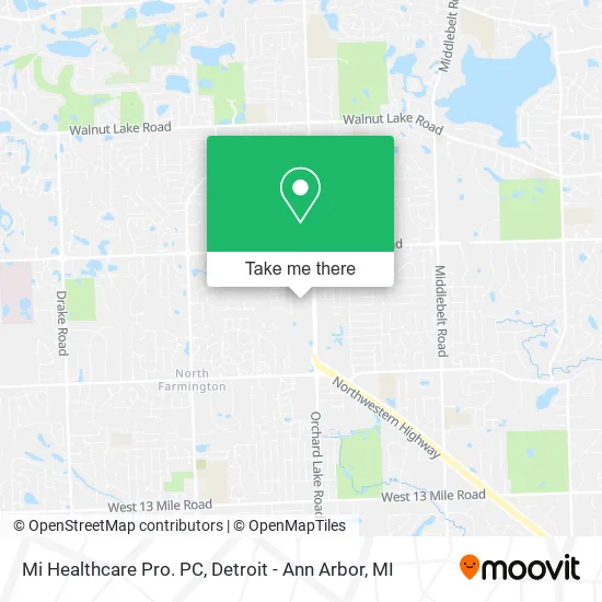 Mi Healthcare Pro. PC map