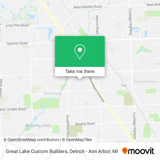 Great Lake Custom Builders map