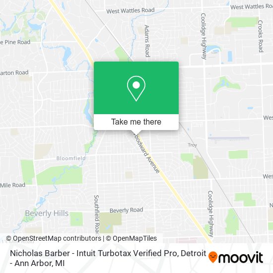 Nicholas Barber - Intuit Turbotax Verified Pro map