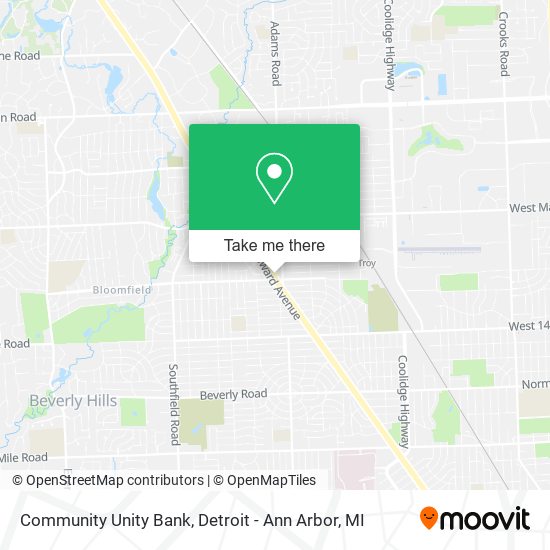 Community Unity Bank map
