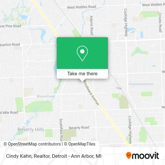 Cindy Kahn, Realtor map
