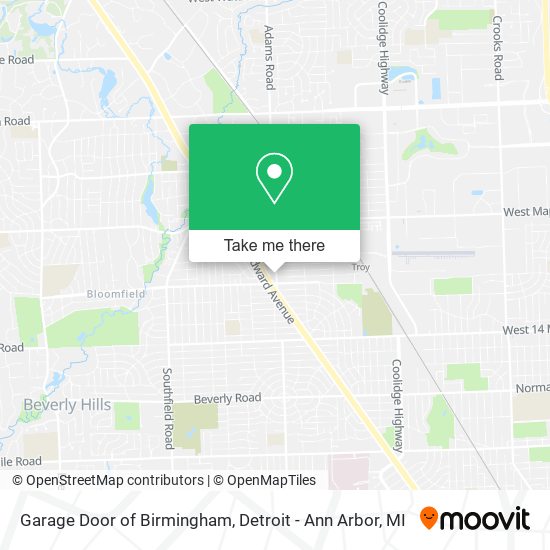 Garage Door of Birmingham map