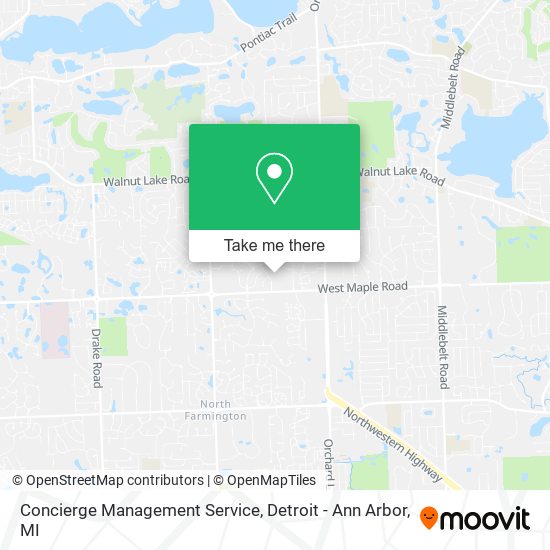 Mapa de Concierge Management Service
