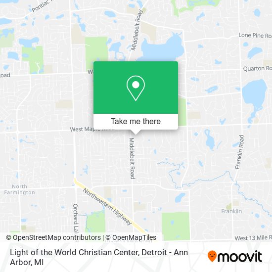 Light of the World Christian Center map