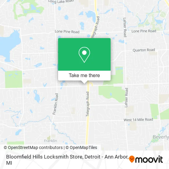 Bloomfield Hills Locksmith Store map