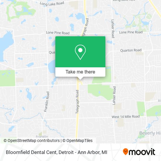 Mapa de Bloomfield Dental Cent