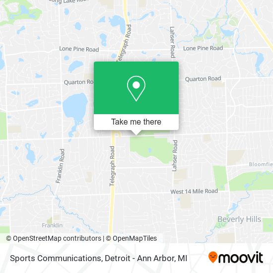 Sports Communications map