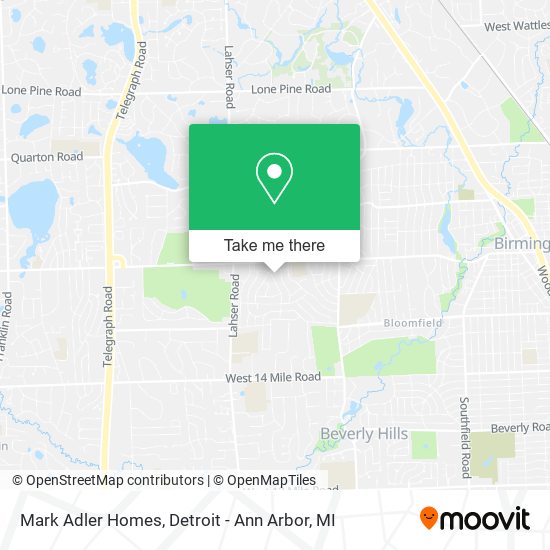 Mark Adler Homes map