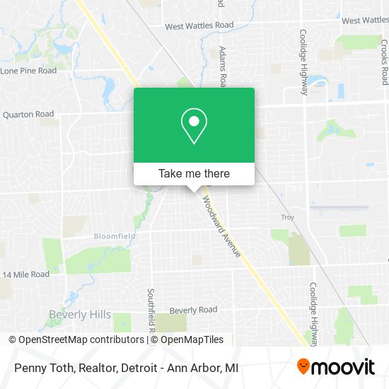 Penny Toth, Realtor map