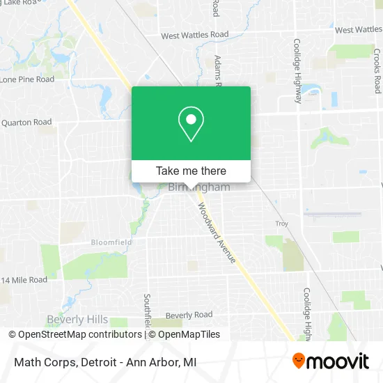 Math Corps map