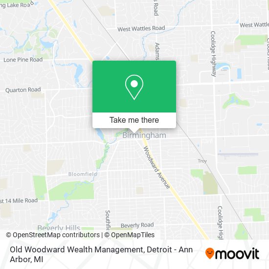 Old Woodward Wealth Management map