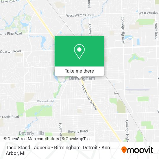 Taco Stand Taqueria - Birmingham map