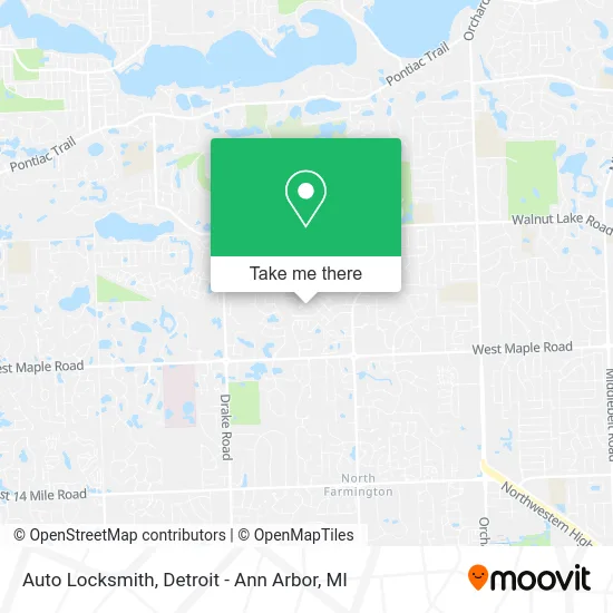 Auto Locksmith map