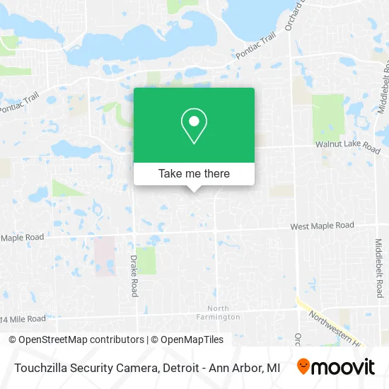Touchzilla Security Camera map