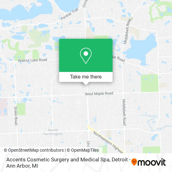 Accents Cosmetic Surgery and Medical Spa map
