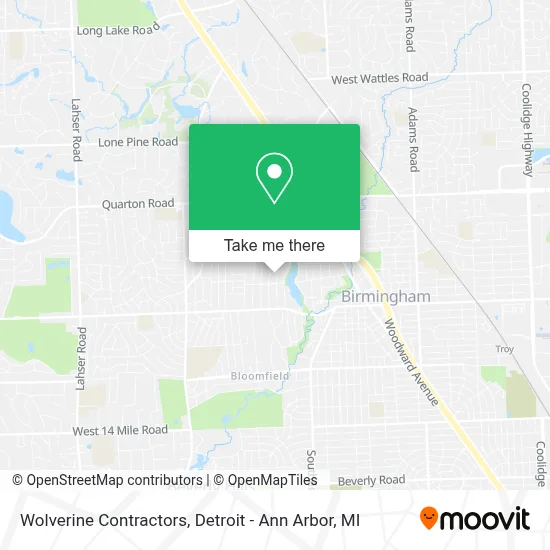 Wolverine Contractors map