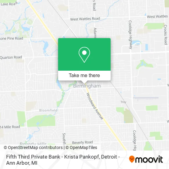 Fifth Third Private Bank - Krista Pankopf map