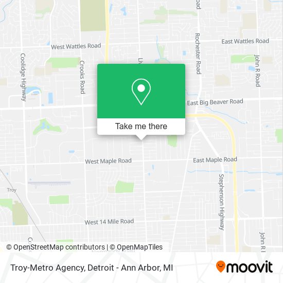 Mapa de Troy-Metro Agency