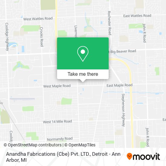 Mapa de Anandha Fabrications (Cbe) Pvt. LTD.