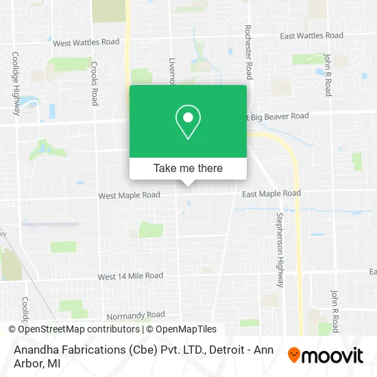 Anandha Fabrications (Cbe) Pvt. LTD. map