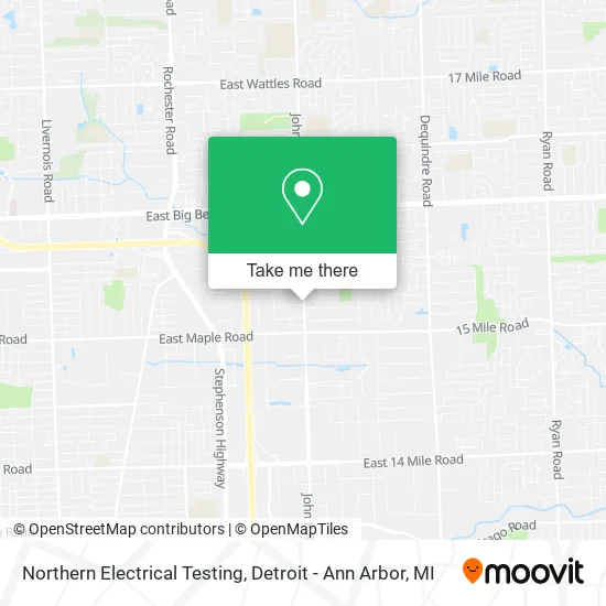 Northern Electrical Testing map