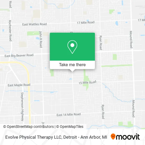 Evolve Physical Therapy LLC map