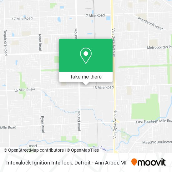 Mapa de Intoxalock Ignition Interlock