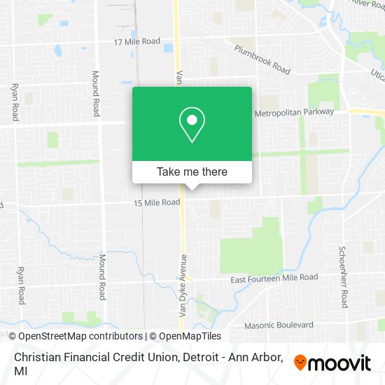 Christian Financial Credit Union map