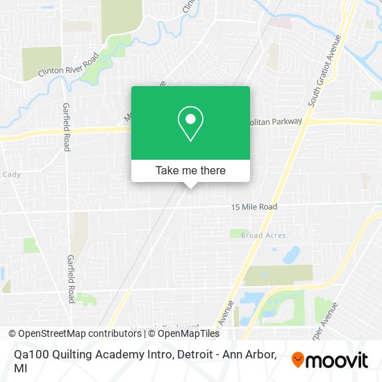 Qa100 Quilting Academy Intro map