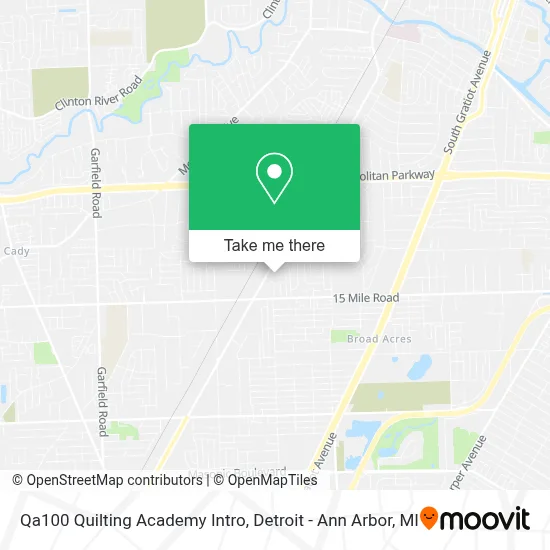Qa100 Quilting Academy Intro map