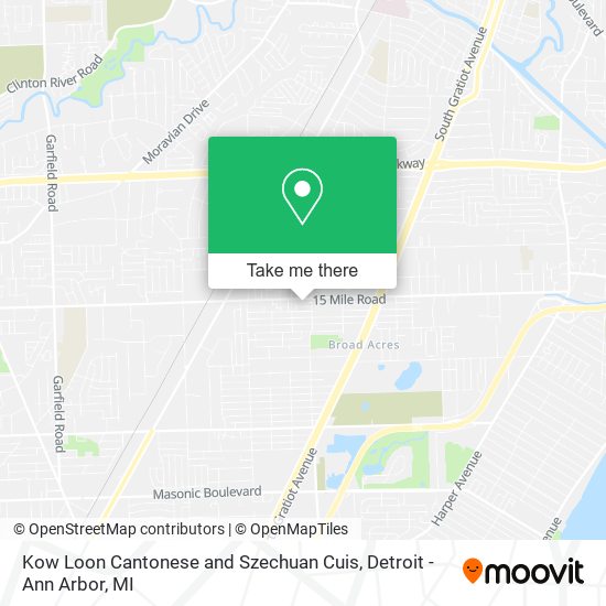 Mapa de Kow Loon Cantonese and Szechuan Cuis