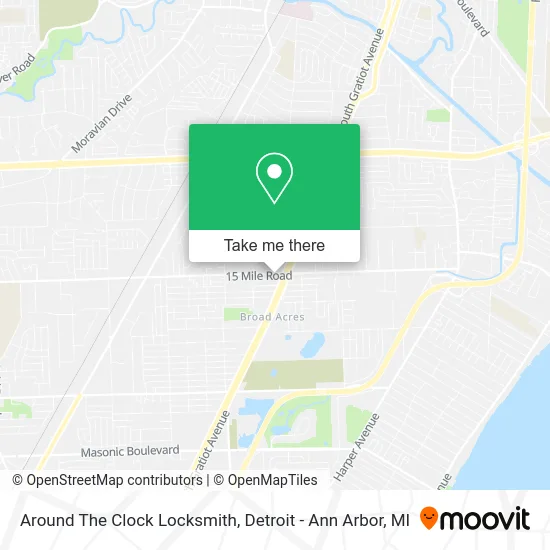 Around The Clock Locksmith map