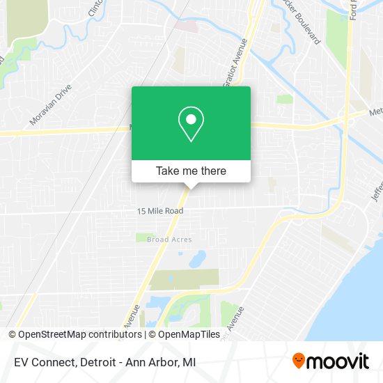 EV Connect map