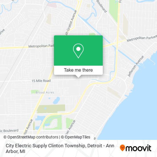 Mapa de City Electric Supply Clinton Township