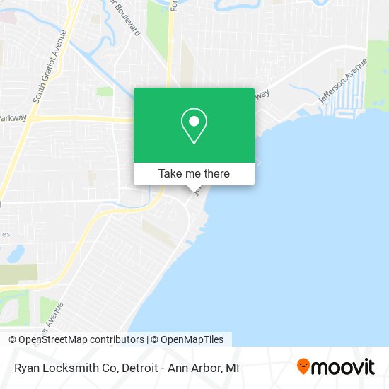 Mapa de Ryan Locksmith Co