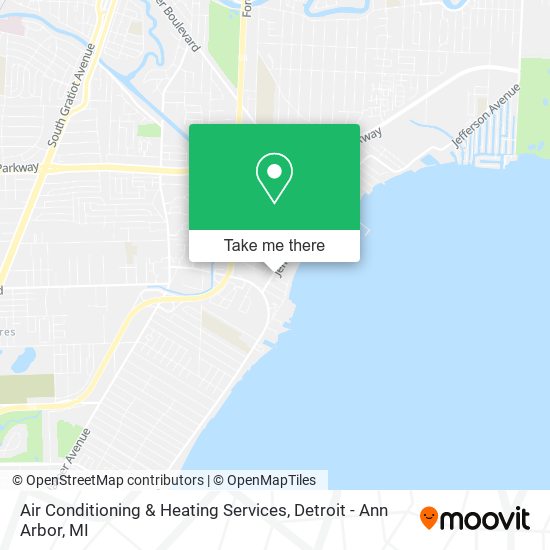 Air Conditioning & Heating Services map