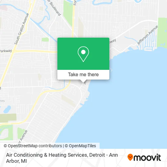 Air Conditioning & Heating Services map