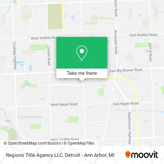 Regions Title Agency LLC map