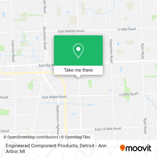 Engineered Component Products map