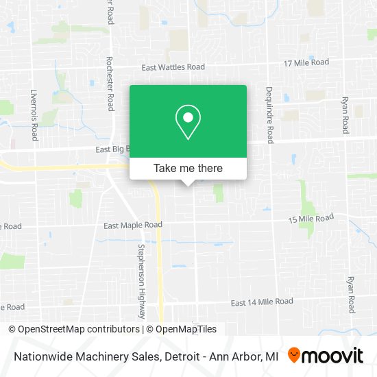 Nationwide Machinery Sales map