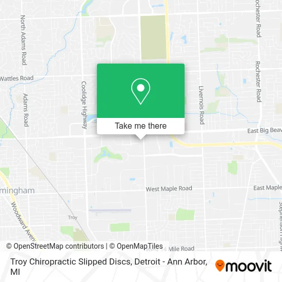 Troy Chiropractic Slipped Discs map