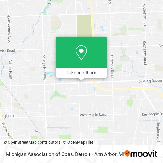 Michigan Association of Cpas map