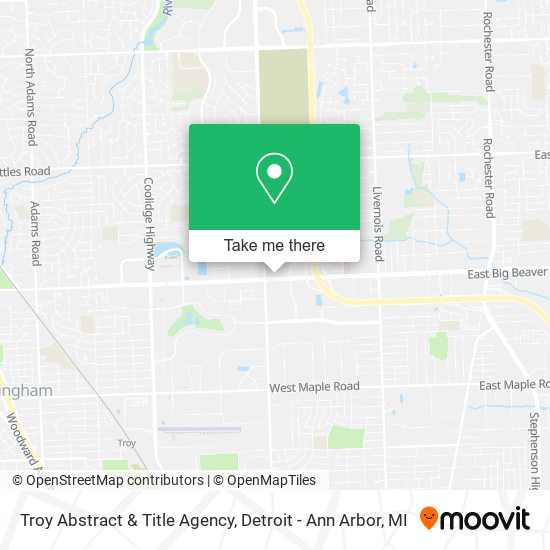Mapa de Troy Abstract & Title Agency