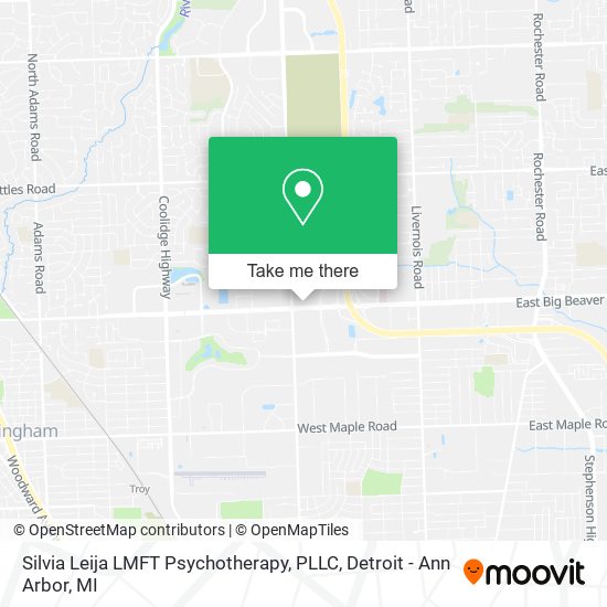 Silvia Leija LMFT Psychotherapy, PLLC map
