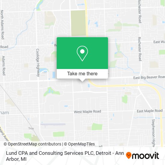Lund CPA and Consulting Services PLC map