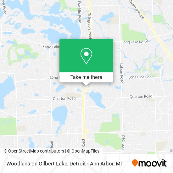 Woodlans on Gilbert Lake map